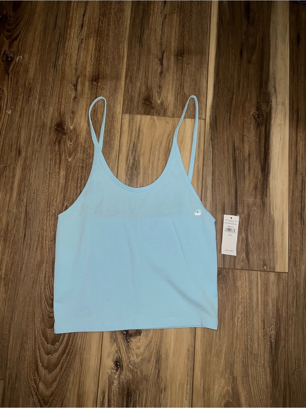 American Eagle Outfitters Baby Blue Slim Spaghetti Strap Tank